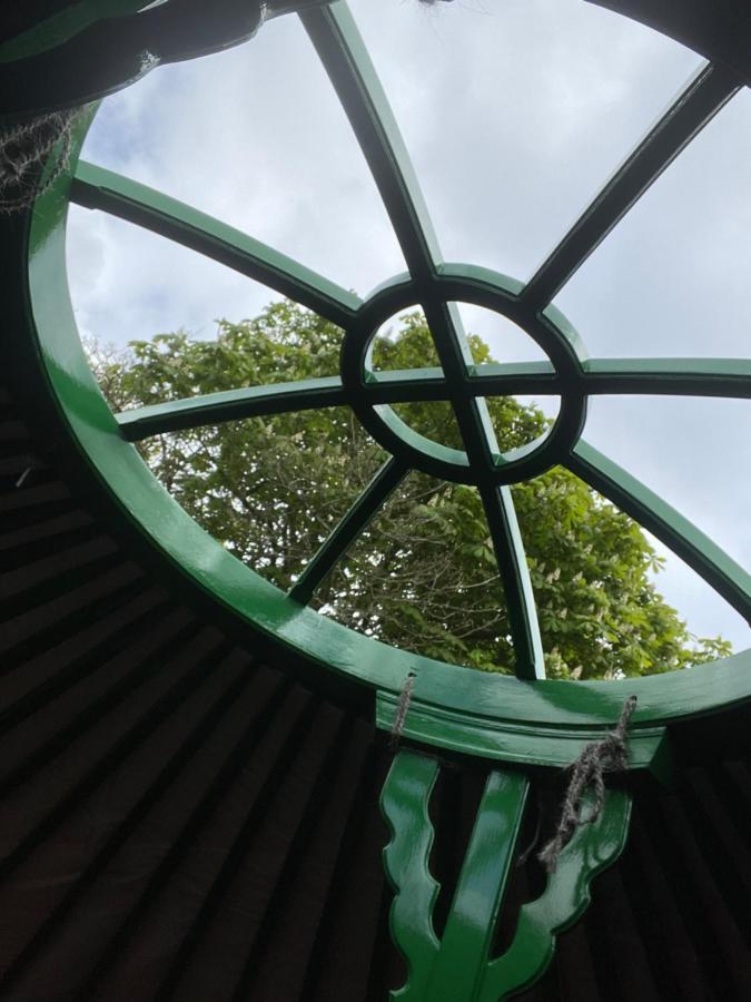 O Dan Y Coed Luxury Yurt With Hot Tub Hotel Chwilog Exterior photo